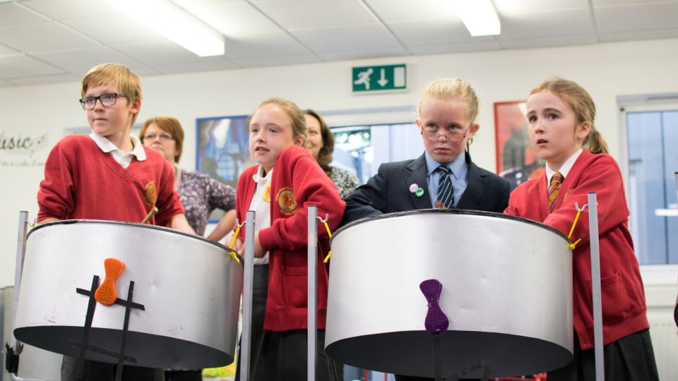 Steel Pan Workshop for Transition Day