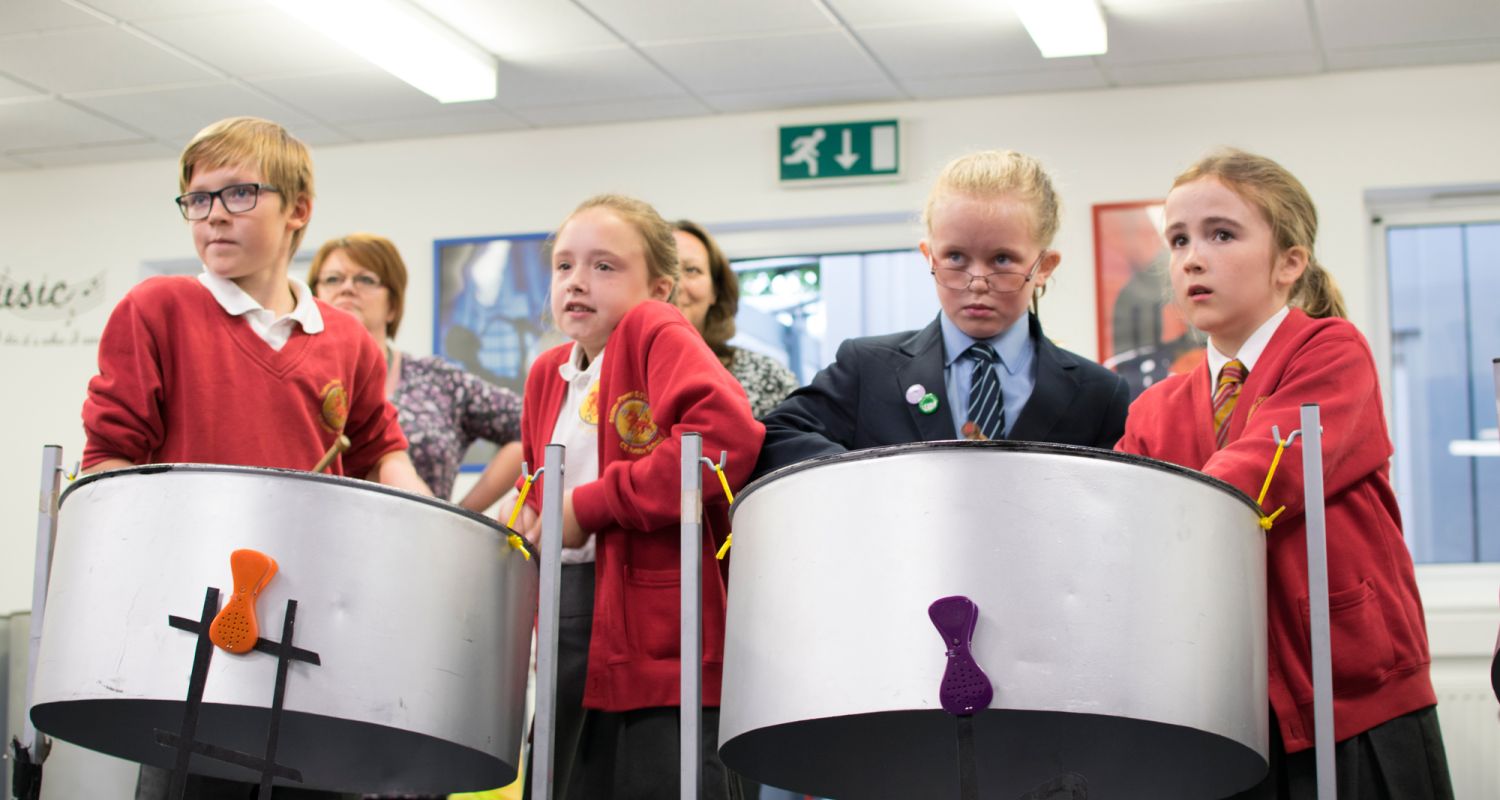 Steel Pan Workshop for Transition Day